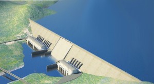 Rendering of the Grand Ethiopian Renaissance Dam