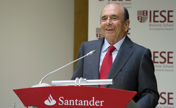 Emilio Botín, Banco Santander, at IESE