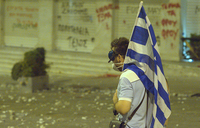 "Indignados" at Syntagma Square, Athens, Greece, 2011. Author: Ggia