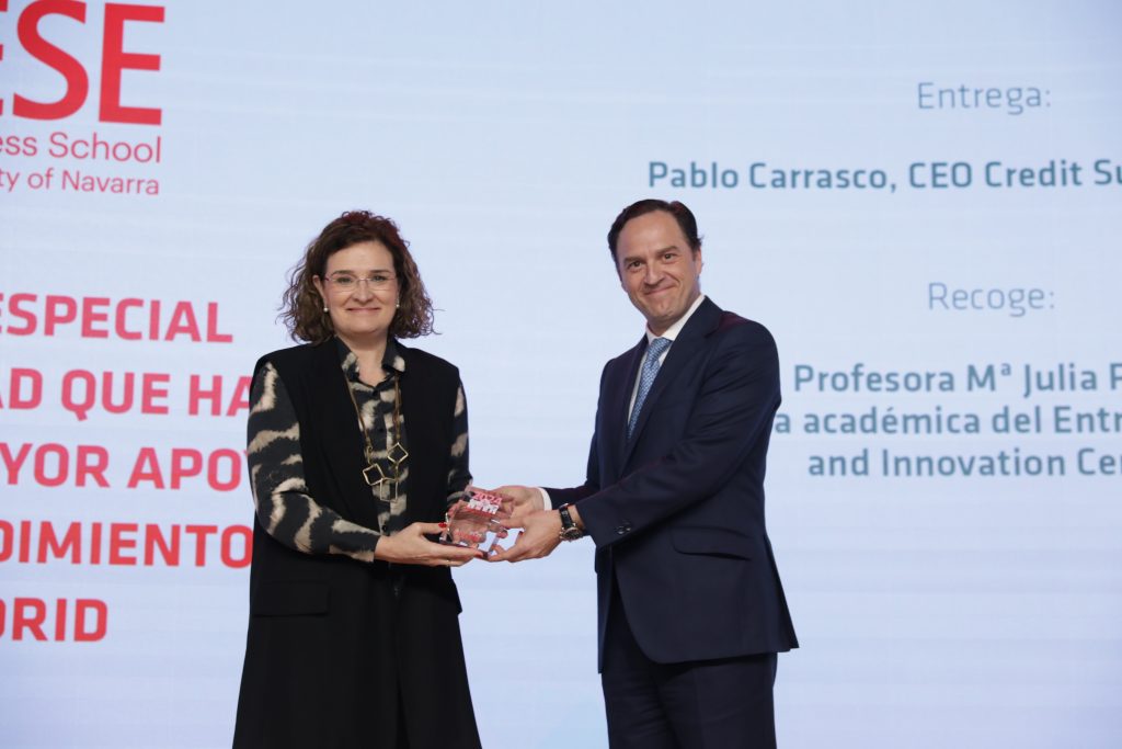 IESE Business School honored for outstanding entrepreneurship support in Madrid