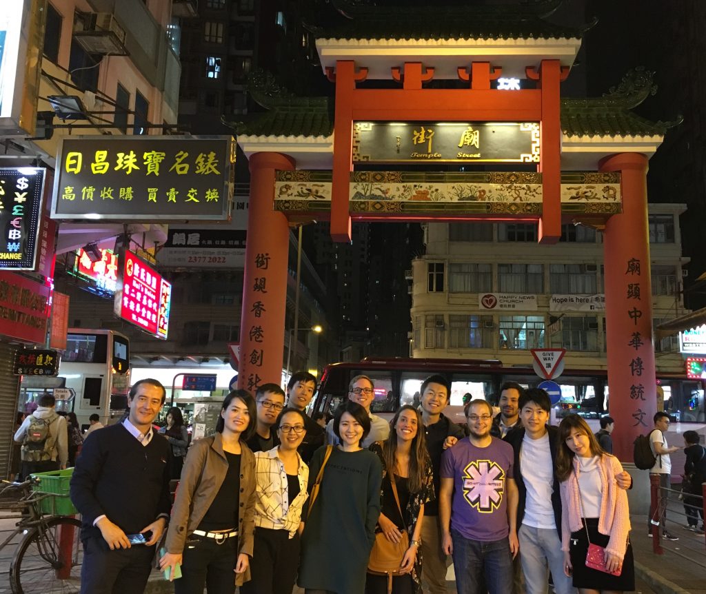 IESE China Trek on the way to enjoy street food in Hong Kong