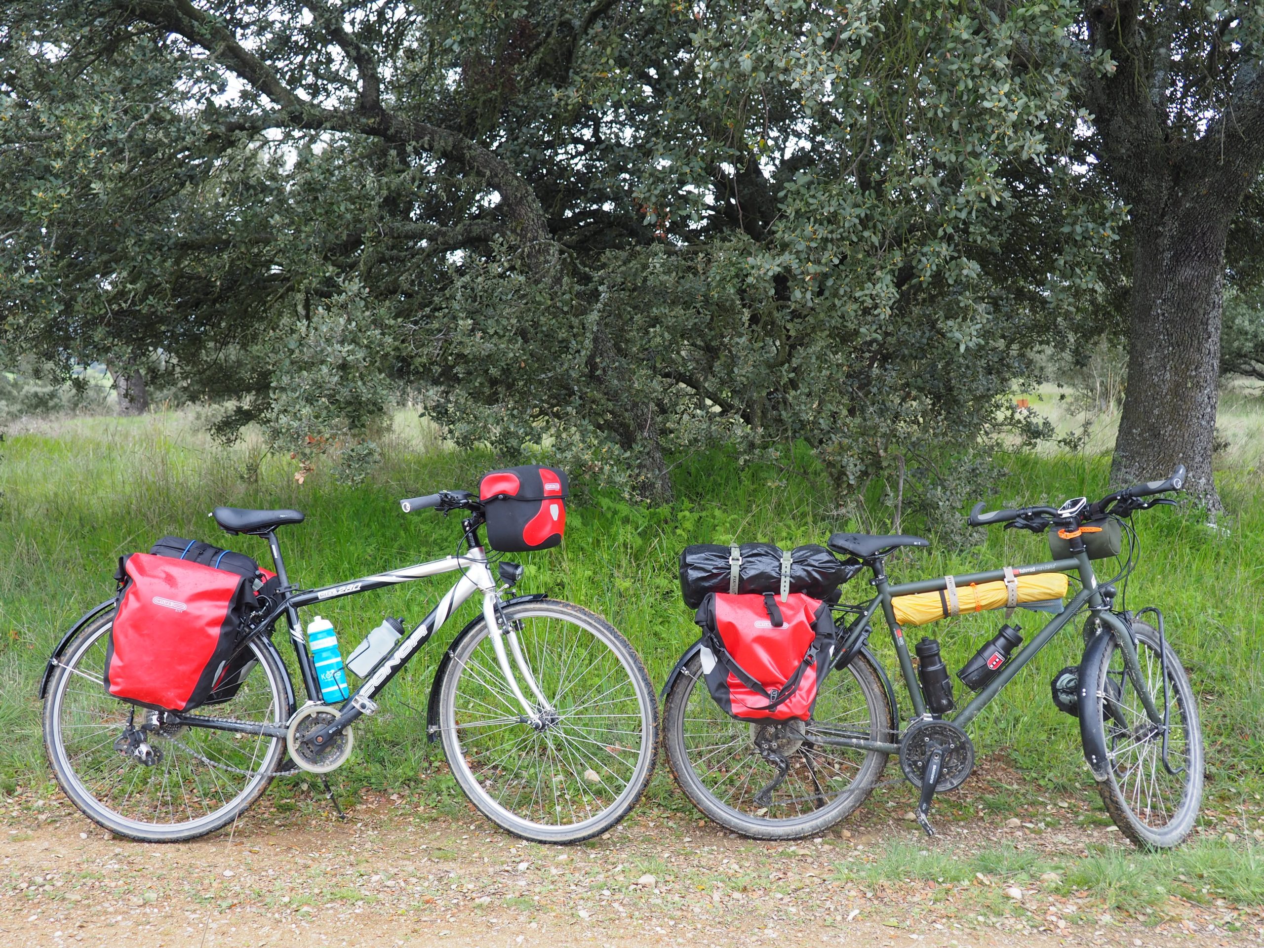 Bicycle touring.